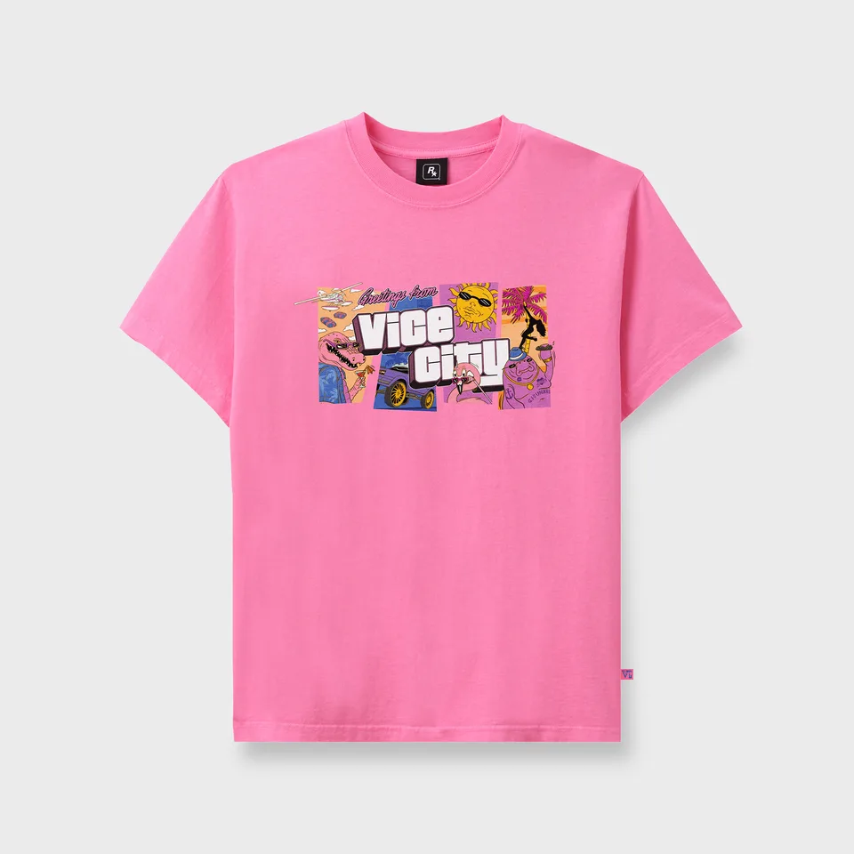 Pink Grand Theft Auto VI Goodtime State Tee