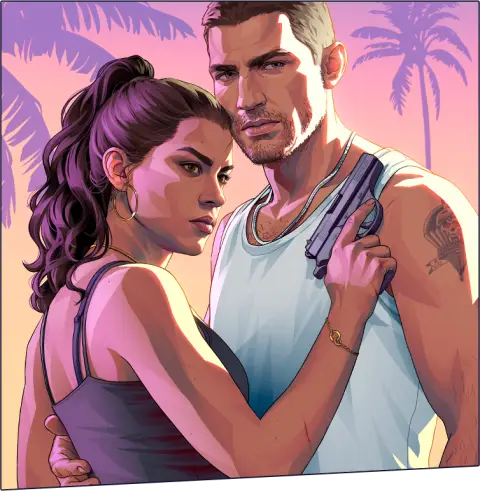 GTA 6 Cover Art Jason Lucia