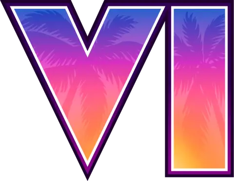 GTA 6 Cover Art VI Logo