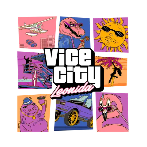 GTA VI Collectors Vice City Leonida Box Artwork Transparent
